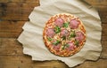 Original italian pizza salami