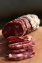 Original italian salame Royalty Free Stock Photo