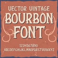 Original label typeface named Royalty Free Stock Photo