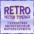 Original label typeface named Royalty Free Stock Photo