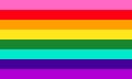 Original LGBT pride eight colors rainbow flag Royalty Free Stock Photo