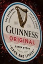 The original logo Guinness beer