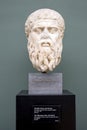 Original marble head sculpture of Plato, the Philosopher