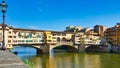 Ponte Vecchio Bridge Over the Arno River, Florence, Italy Royalty Free Stock Photo