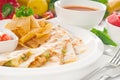 Original Mexican quesadilla de pollo Royalty Free Stock Photo