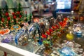 Murano art glass in Venetian souvenir shop