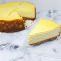 Original New York Cheesecake Slice Royalty Free Stock Photo