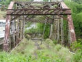 The Original Old Rusty Bridge Known As Puenta Plata Between Naranjito And Bayamon.