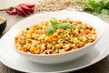 Pasta and lentil soup Royalty Free Stock Photo