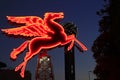 The Original Pegasus Figure in Downtown Dallas in front of the Omni Hotel