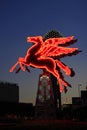 The Original Pegasus Figure in Downtown Dallas in front of the Omni Hotel