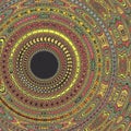 Mandala kaleidoscope colourful pattern background expolosion Royalty Free Stock Photo
