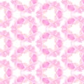 Pink and gold/yellow kaleidoscope geometric pattern background