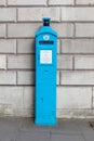 An original Police telephone free for use of public, on the streets of London. Royalty Free Stock Photo