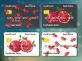 Original pomegranate credit card design