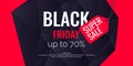 Original poster for Black friday sale. Abstract polygonal background. Low poly design. Royalty Free Stock Photo