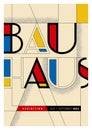 Original Poster Made in the Bauhaus Style Royalty Free Stock Photo