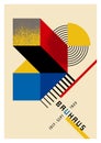 Original Poster Made in the Bauhaus Style