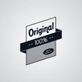 original premium label retro theme badge emblem