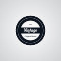 original premium label retro theme badge emblem