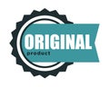 Premium quality, original product and best label isolated icon