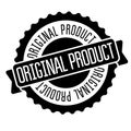 Original product stamp on white