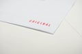 Original with red stamp on white paper Royalty Free Stock Photo
