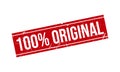100% Original Rubber Stamp. 100% Original Grunge Stamp Seal Vector Illustration Royalty Free Stock Photo