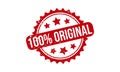 100% Original Rubber Stamp. 100% Original Grunge Stamp Seal Vector Illustration Royalty Free Stock Photo