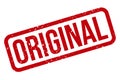 Original Rubber Stamp. Red Original Rubber Grunge Stamp Seal Vector Illustration - Vector Royalty Free Stock Photo
