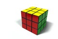 Original Rubik`s Cube, solved, ultra high resolution Royalty Free Stock Photo