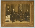 Original 1900s antique photo of a four people