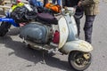 An original 1960`s vintage Lambretta Motor Scooter Royalty Free Stock Photo