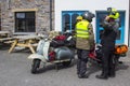 An original 1960`s vintage Lambretta Motor Scooter Royalty Free Stock Photo