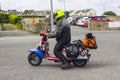 An original 1960`s vintage Lambretta Motor Scooter Royalty Free Stock Photo