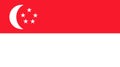 Republic of Singapore flag .