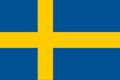 Original and simple Sweden flag isolated vector in official colors and Proportion Correctly. Royalty Free Stock Photo