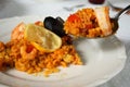 Original spanish Paella Royalty Free Stock Photo