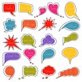 Original speech bubbles Royalty Free Stock Photo