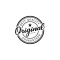 Original stamp logo design badge template for business element Royalty Free Stock Photo