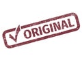 Original Stamp for Product Advertising Royalty Free Stock Photo