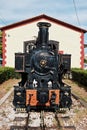 Historical Steam Train Engine, Diakofto, Peloponnese, Greece Royalty Free Stock Photo