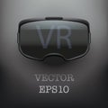 Original stereoscopic 3d VR headset Royalty Free Stock Photo