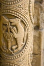 Original stone carvings around the west front door, Lincoln Cathedral, Lincoln, Lincolnshire, UK -August 2009