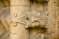 Original stone carvings around the west front door, Lincoln Cathedral, Lincoln, Lincolnshire, UK -August 2009 Royalty Free Stock Photo