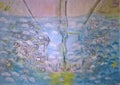 Feet in the sea - Original tempera painting