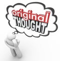 Original Thought 3d Words Thinker Creative Imaginative New Idea