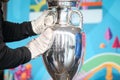 The original UEFA Euro 2020 tournament trophy