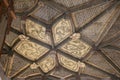 Original and unique wooden star vaults, Ibarrangelu, Vizcaya, Basque Contry, Spain Royalty Free Stock Photo