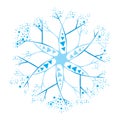 Original vector snowflake